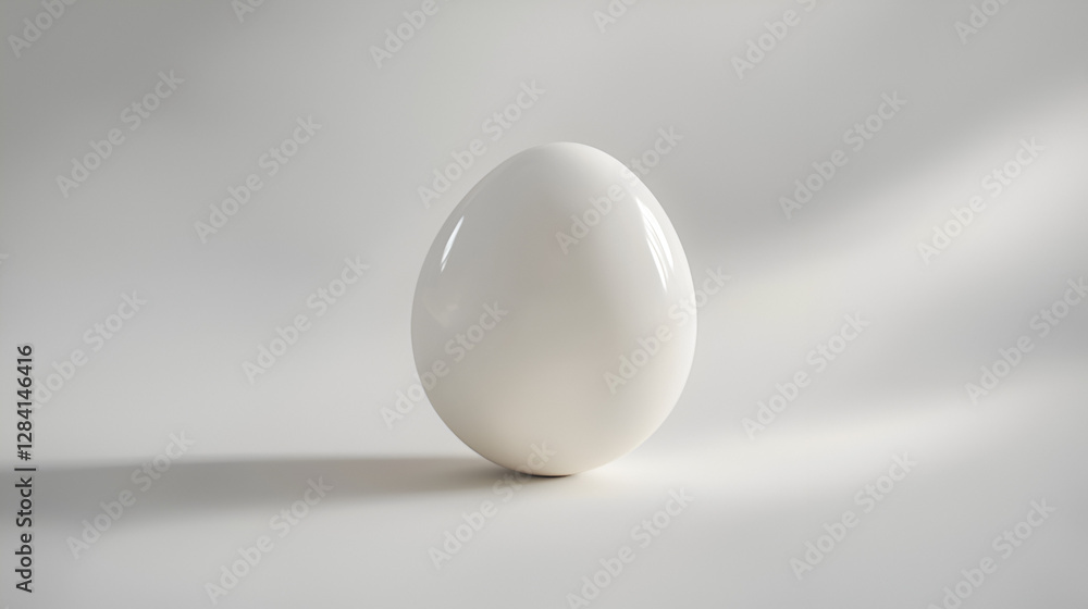 Minimalist egg: smooth, white, and serene. A symbol of simplicity, purity, and new beginnings. Minimalist egg: smooth, white, and serene. A symbol of simplicity, purity, and new beginnings.