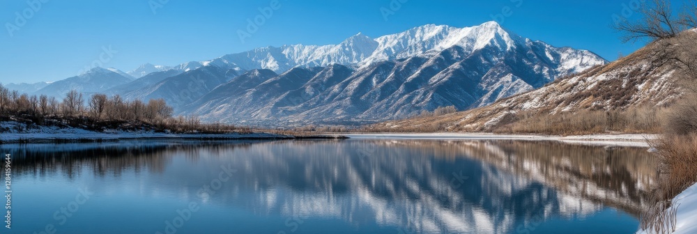 Wasatch Mountains. Stunning Alpine Lake Landscape in Salt Lake, Utah, USA Wasatch Mountains. Stunning Alpine Lake Landscape in Salt Lake, Utah, USA