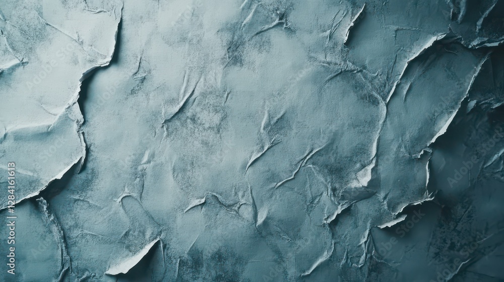 Textured blue crumpled paper with torn edges Textured blue crumpled paper with torn edges