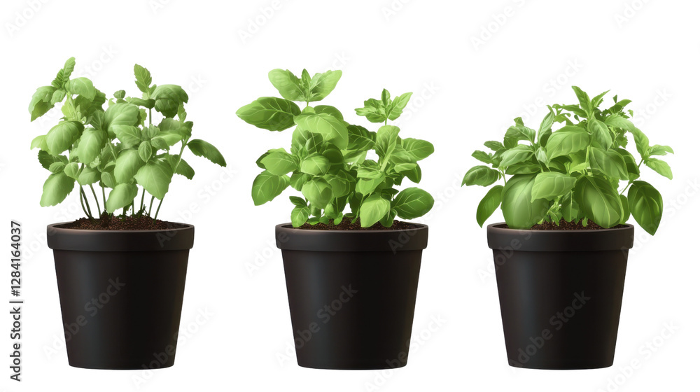 fresh herbs in a pot fresh herbs in a pot
