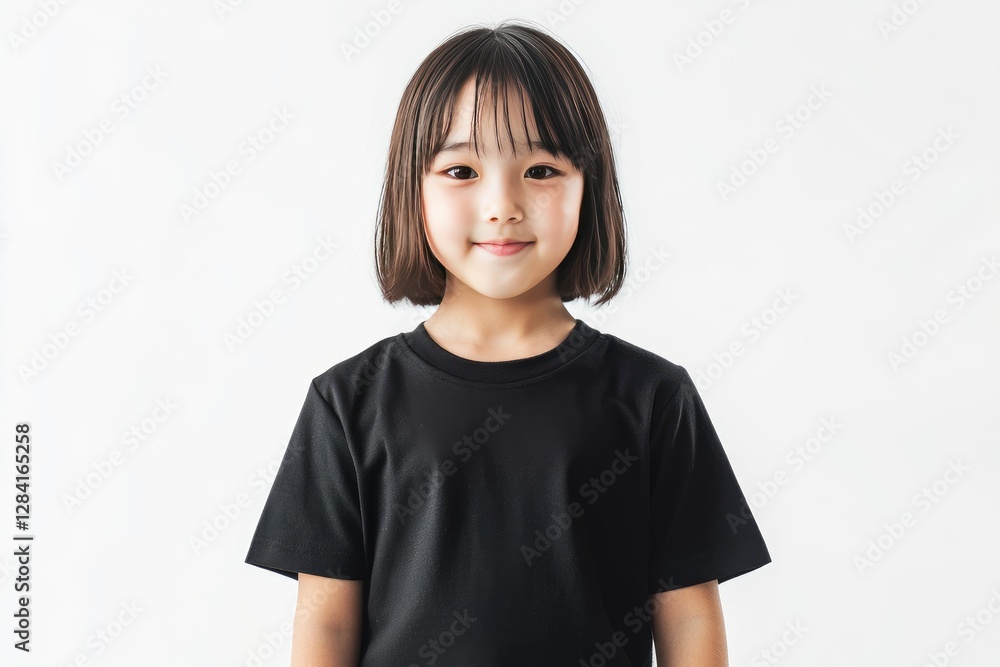 Young Asian Girl Smiling And Looking Directly At Camera Young Asian Girl Smiling And Looking Directly At Camera
