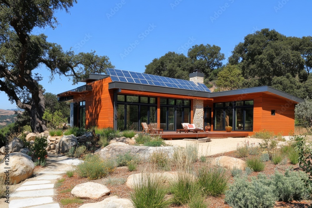 Stunning Solar Powered Contemporary Home Design in California Stunning Solar Powered Contemporary Home Design in California