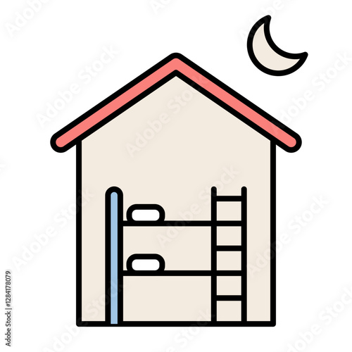 hostel illustration