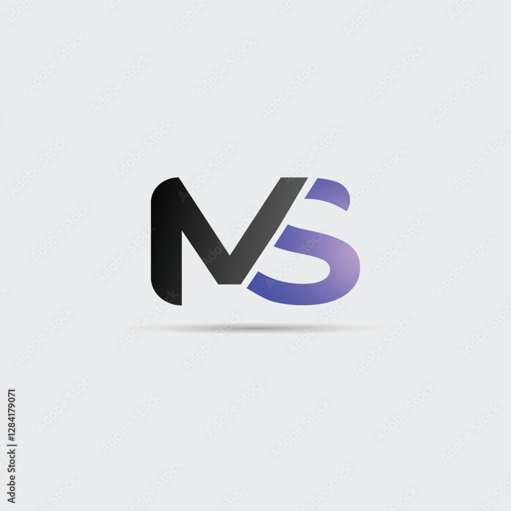 MS m s creative modern letter icon SM unique artistic logo design template MS m s creative modern letter icon SM unique artistic logo design template