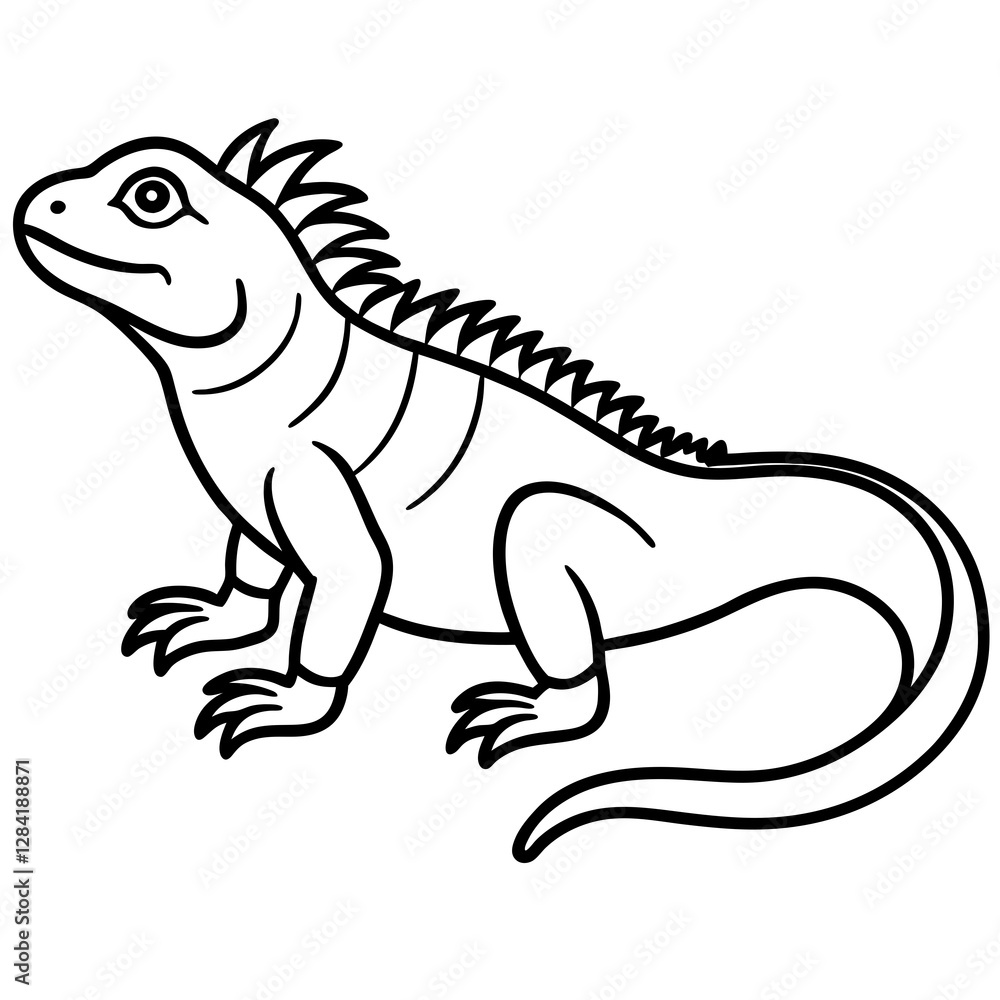 Minimal Iguana Vector Minimal Iguana Vector