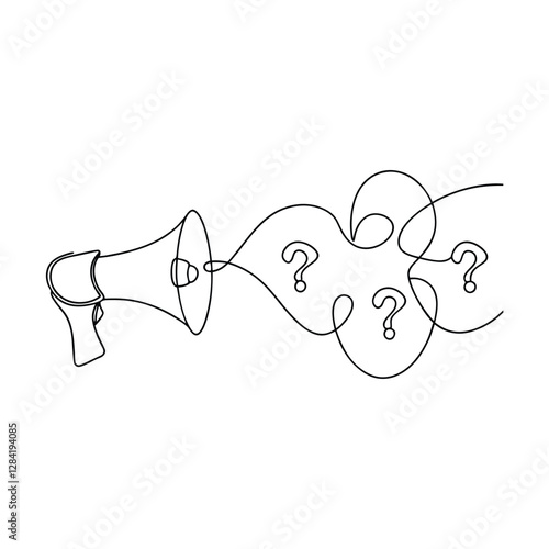 Loudspeaker Announces Unanswered Questions, Queries, Doubts, Inquiries, Puzzles