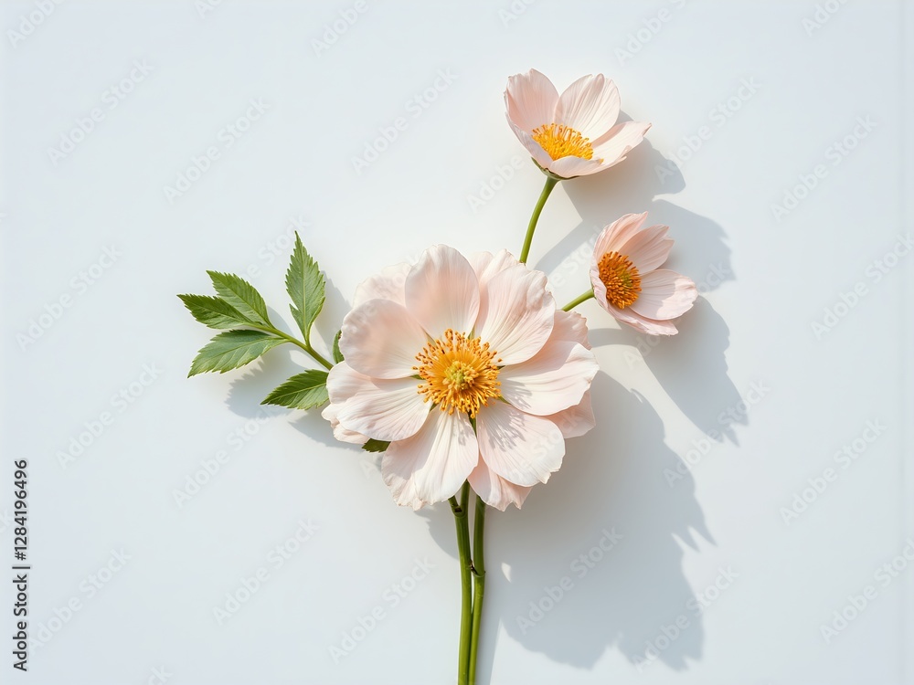 Delicate pastel flowers on a soft background Delicate pastel flowers on a soft background