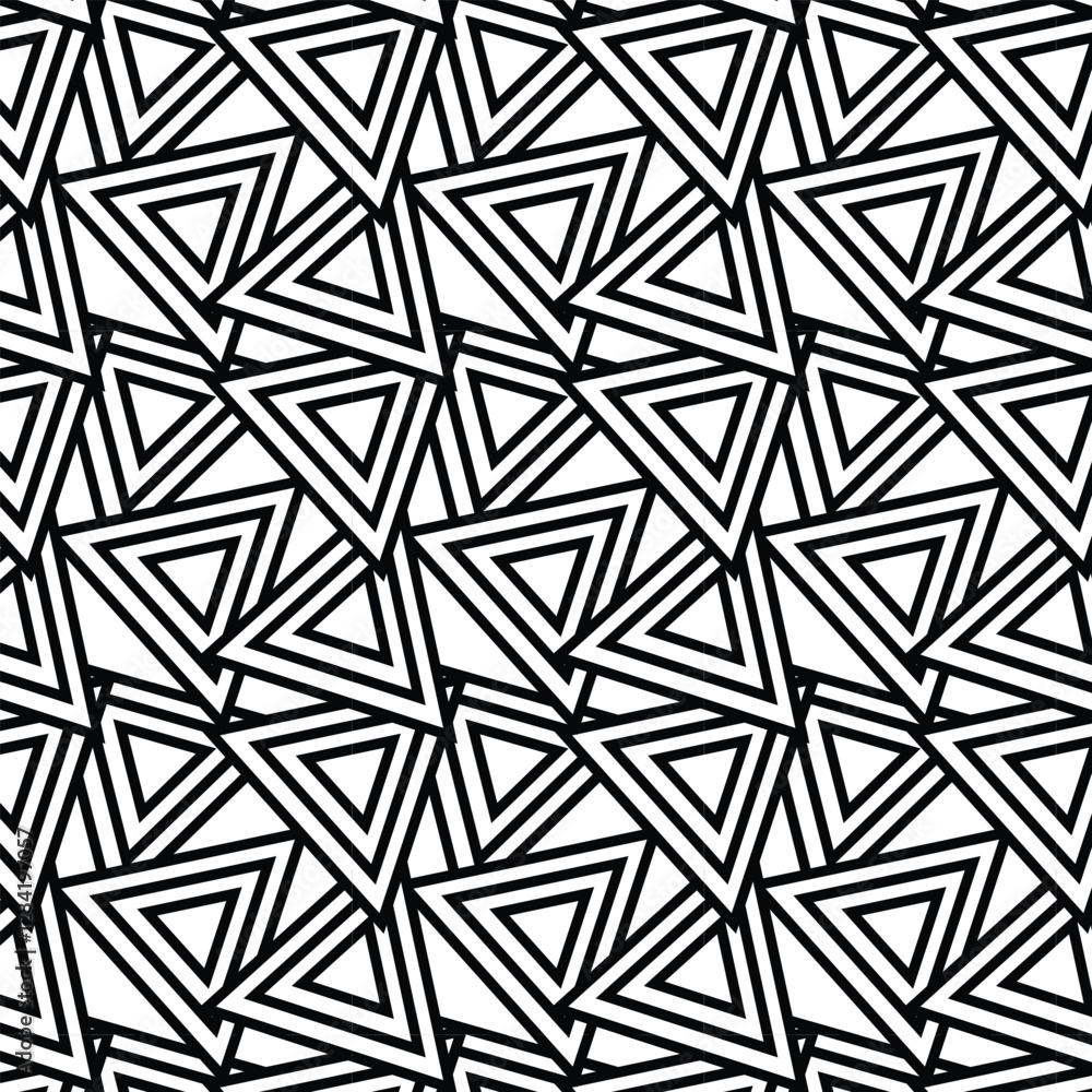 Abstract geometric seamless pattern of triangular geometric shapes. Modern stylish texture. Abstract geometric seamless pattern of triangular geometric shapes. Modern stylish texture.