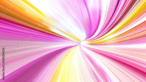 Abstract radial lines of bright color