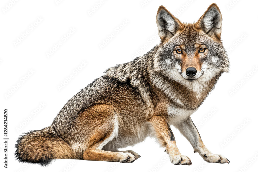 Coyote resting in daylight