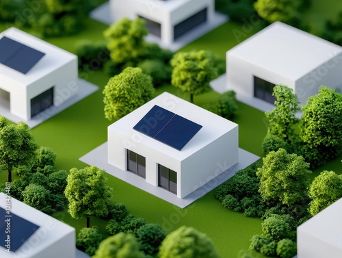 Architect designing modular ecohomes for singlefamily living, Real Estate  Single Detached House  Energy Efficiency, adaptive green housing