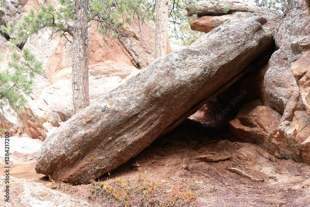 Red rocks in Flagstaff mountain, Boulder, Colorado Red rocks in Flagstaff mountain, Boulder, Colorado