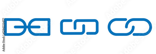 Link icon set vector for web and mobile apps, Chain, link icon vector. Link icon, internet url symbol eps 888.