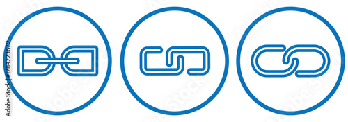 Link icon set vector for web and mobile apps, Chain, link icon vector. Link icon, internet url symbol eps 888.