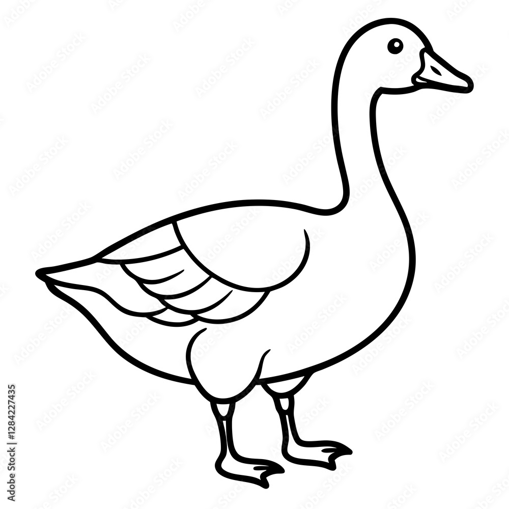 Modern Goose Silhouette Modern Goose Silhouette