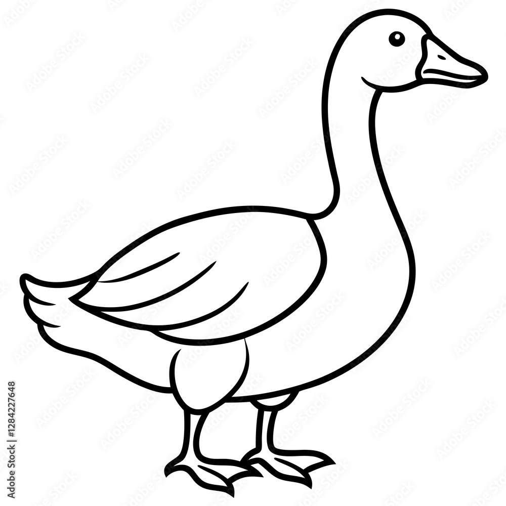 Modern Goose Silhouette Modern Goose Silhouette