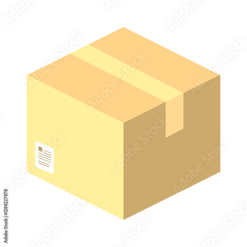 Cardboard box delivery box clipart vector