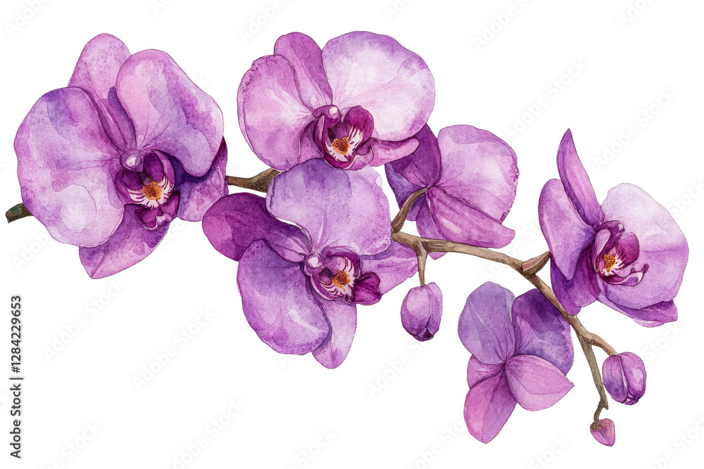 Beautiful purple orchid art display Beautiful purple orchid art display
