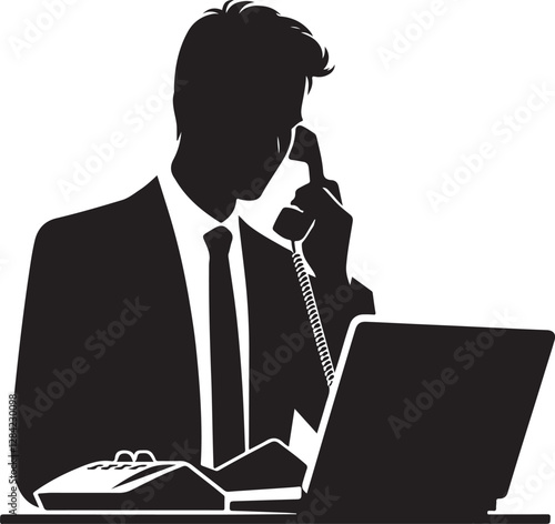 Caller Vector Illustration