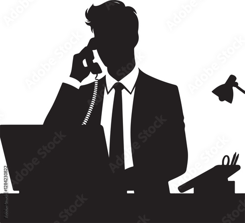 Caller Vector Illustration