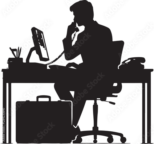 Caller Vector Illustration