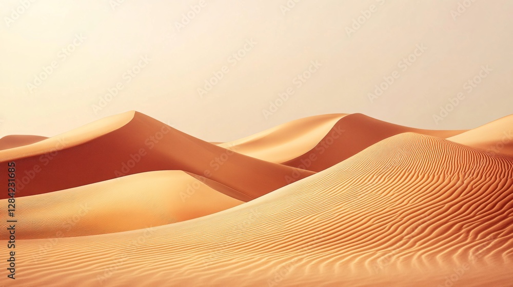Dynamic desert gradients in warm amber and muted terracotta plain background Dynamic desert gradients in warm amber and muted terracotta plain background