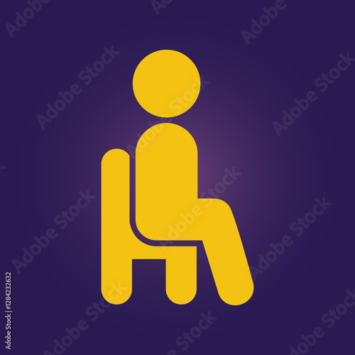 Sitting trendy artwork lovely abstract vector illustration colorful valuable design