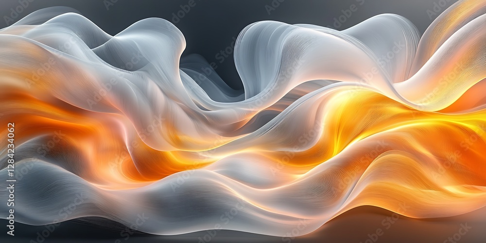 Fototapeta premium Abstract Flowing Fabrics