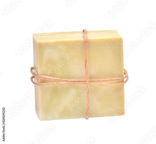 Obraz na płótnie Nature soap on a white background isolated w salonie
