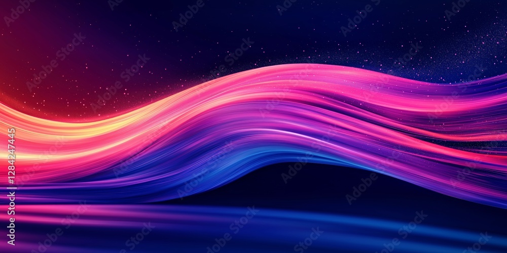 mesmerizing abstract background featuring soft and fluid neon light waves in shades of pink, blue, and purple, symbolizing futuristic energy and movement. mesmerizing abstract background featuring soft and fluid neon light waves in shades of pink, blue, and purple, symbolizing futuristic energy and movement.
