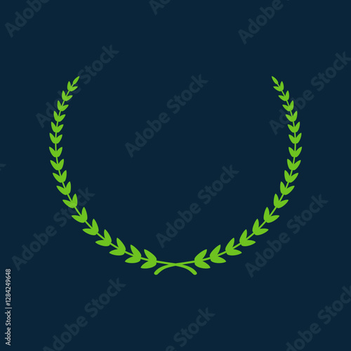 Laurel trendy artwork handsome abstract vector illustration colorful valuable design
