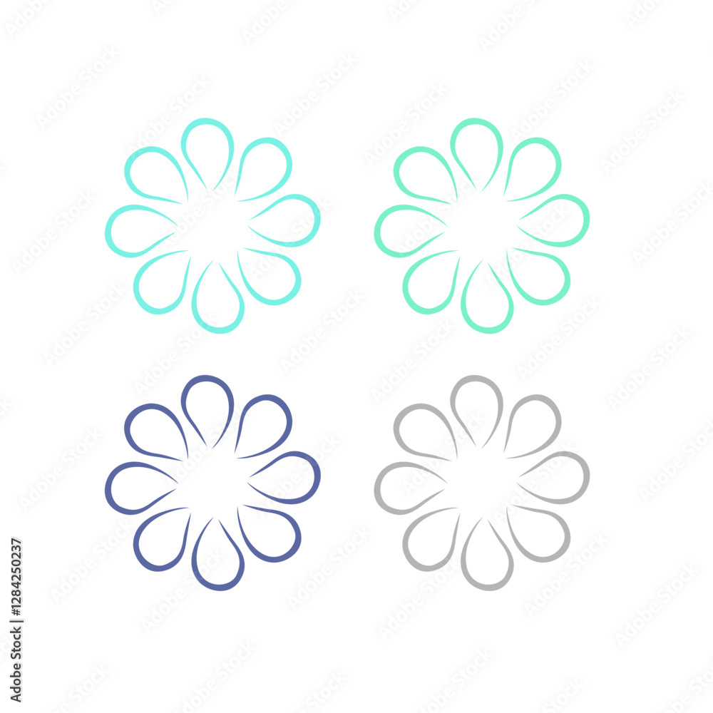 Fototapeta premium Water Splash Sign Symbol Logo Vector