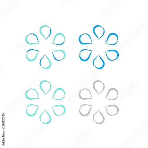 Water Splash Sign Symbol Logo Vector