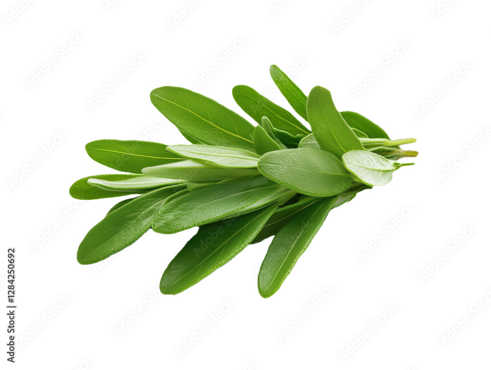 A fresh bunch of green sage leaves arranged together. The vibrant green leaves are captured in fine detail, highlighting their soft texture and natural beauty, perfect for culinary or aromatic use. A fresh bunch of green sage leaves arranged together. The vibrant green leaves are captured in fine detail, highlighting their soft texture and natural beauty, perfect for culinary or aromatic use.