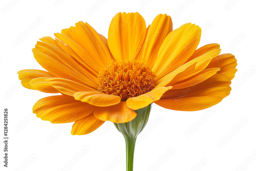 Bright orange flower blooming in spring season Bright orange flower blooming in spring season