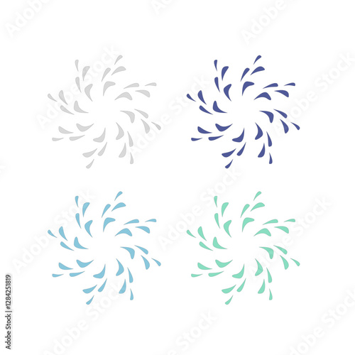 Water Splash Sign Symbol Logo Vector