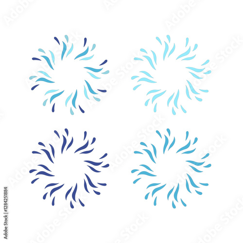 Water Splash Sign Symbol Logo Vector