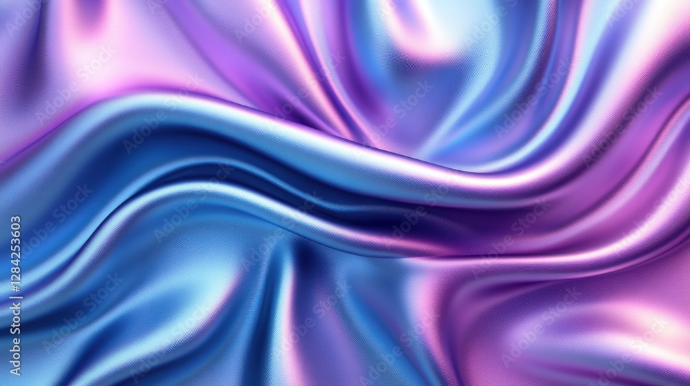 Abstract iridescent flowing fabric, vibrant colors, studio shot Abstract iridescent flowing fabric, vibrant colors, studio shot