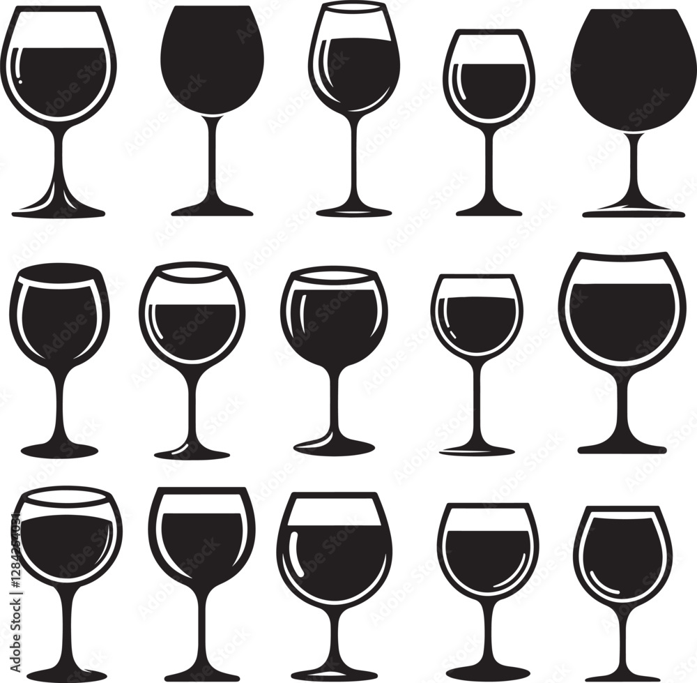 A wine glass is shown with a full glass of wine in it
A wine glass is shown with a full glass of wine in it