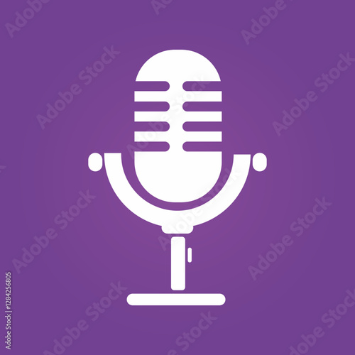 Microphone trendy artwork pretty abstract vector illustration colorful valuable design