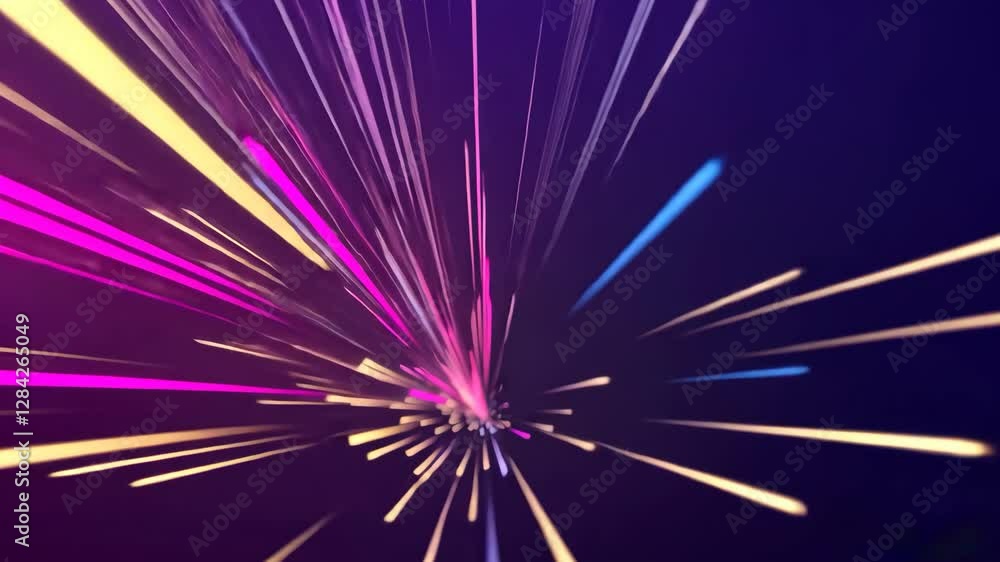 Abstract background with colorful light rays, smooth seamless loop animation, perfect for modern futuristic designs, ideal for motion graphics Abstract background with colorful light rays, smooth seamless loop animation, perfect for modern futuristic designs, ideal for motion graphics
