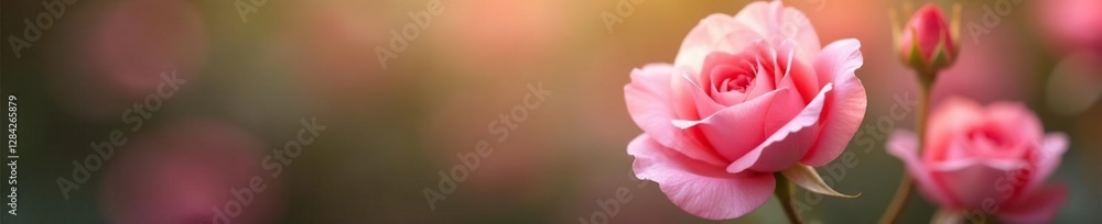 Rose with soft focus and shallow depth of field, spring, delicate Rose with soft focus and shallow depth of field, spring, delicate
