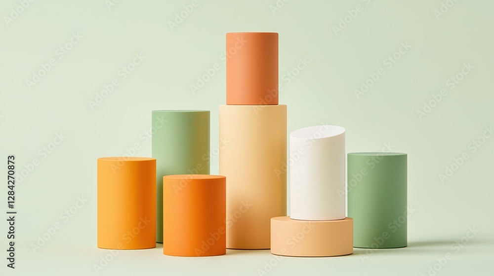 Modern Pocket-Sized Lip Balm Display on Soft Color Background