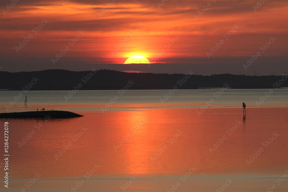 Sunset on the coast in Norway Sunset on the coast in Norway