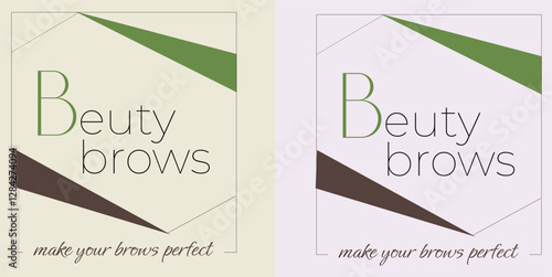 Logo for eyebrow salon, beauty salon