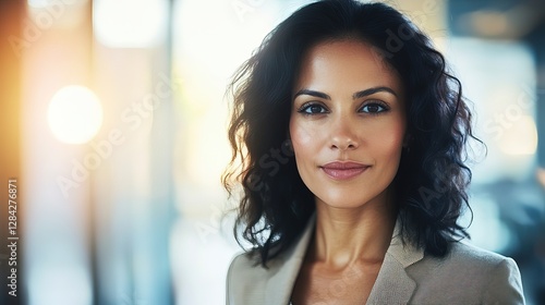 Wallpaper Mural Confident businesswoman in a modern office, embodying professionalism and leadership.
 Torontodigital.ca