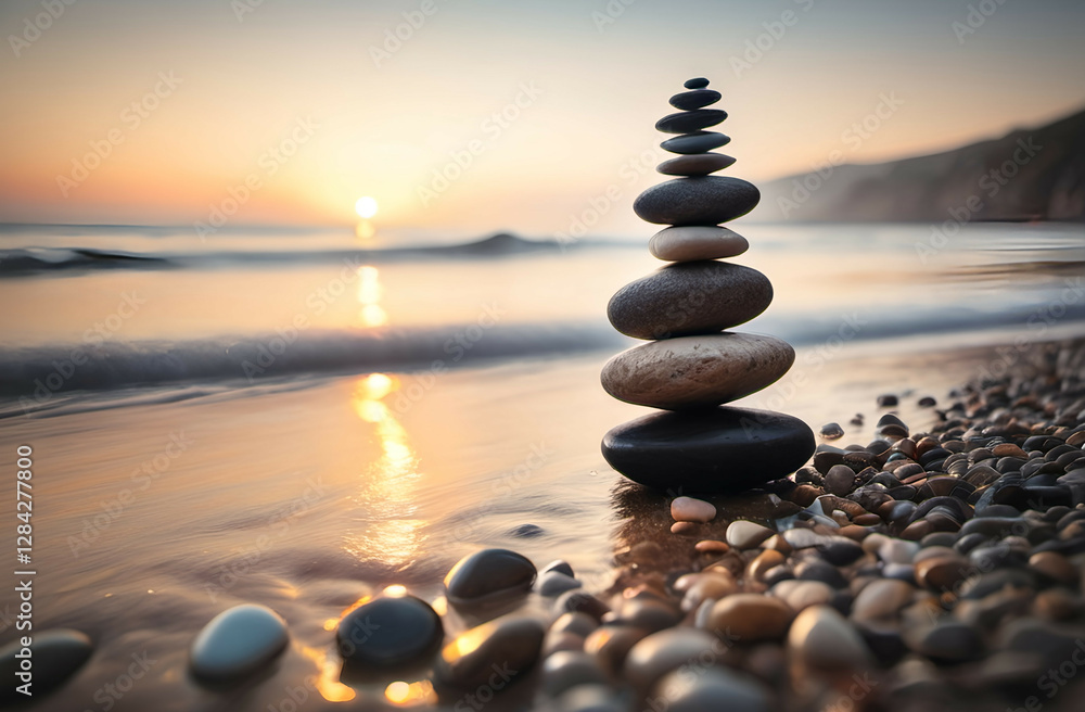 Balance stones are arranged in a pyramid shape,Stone stacked isolated on white background and have clipping paths for easy design in your concept Balance stones are arranged in a pyramid shape,Stone stacked isolated on white background and have clipping paths for easy design in your concept