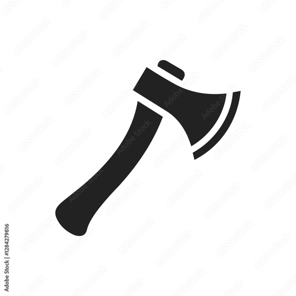 Simple Black Axe Silhouette and axe icon, axe, hatchet, ax, equipment, woodcutter Simple Black Axe Silhouette and axe icon, axe, hatchet, ax, equipment, woodcutter