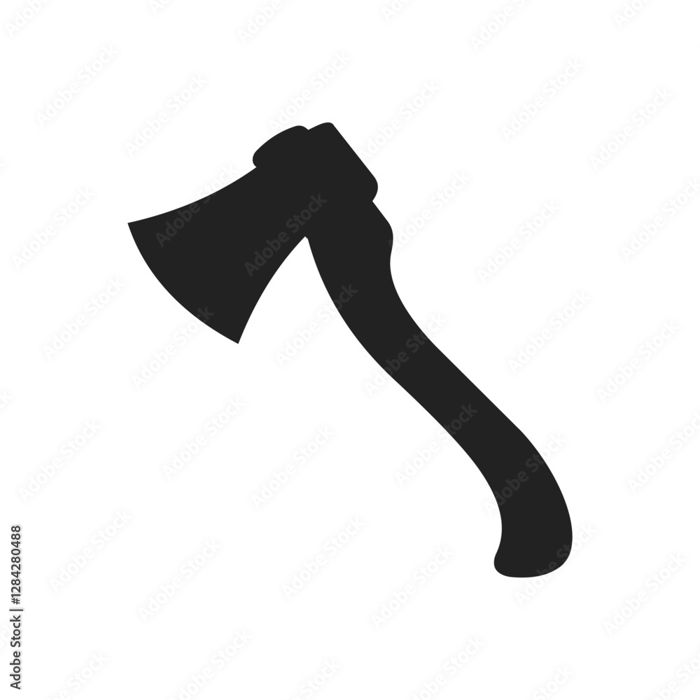 Simple Black Axe Silhouette and axe icon, axe, hatchet, ax, equipment, woodcutter Simple Black Axe Silhouette and axe icon, axe, hatchet, ax, equipment, woodcutter