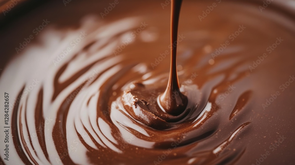 Rich and vibrant cocoa or chocolate with an appetizing look, dynamic motion, and a simple background. Ideal for product advertising and as a visual illustration. Rich and vibrant cocoa or chocolate with an appetizing look, dynamic motion, and a simple background. Ideal for product advertising and as a visual illustration.